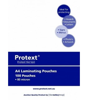 Protext A4 80 Micron Laminating Pouches Box 100