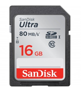 SanDisk Ultra SDHC 16GB C10 80MB/s Read 10MB/s Write