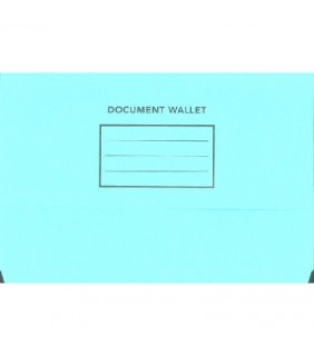 Document Wallet Foolscap Slimpick Blue