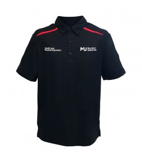 Ladies Health & Physical Education Polo Black/Red