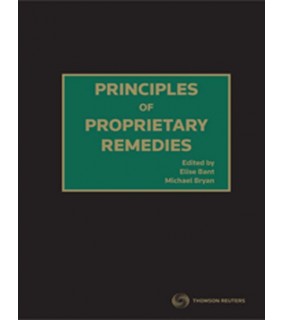 Thomson Reuters eBook Principles of Proprietary Remedies