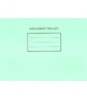  Document Wallet Foolscap Slimpick Green