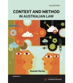Lawbook Co., AUSTRALIA ebook Context and Method in Australian Law