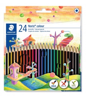Staedtler Noris colour coloured pencils - assorted 24s