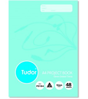Tudor Project Book 18mm Dotted Thirds A4 48 Pages
