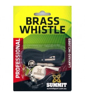 Summit Whistle Brass w/Lanyard