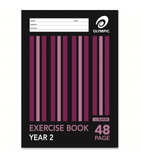 Exercise Book  48 Page Stripe Qld Yr 2 Olympic