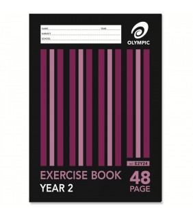 Exercise Book A4 48 Page Stripe Qld Yr 2 Olympic