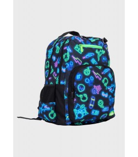 Spencil Big Kids Backpack - Neon Life