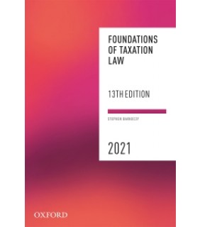 Oxford University Press ANZ ebook Foundations of Taxation Law 2021 13e eBook