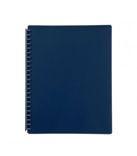 Marbig REFILLABLE DISPLAY BOOK 20 POCKET DARK BLUE