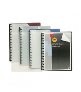 Display Book A4 Clear Front Cover 20 Pocket Refillable Assrt