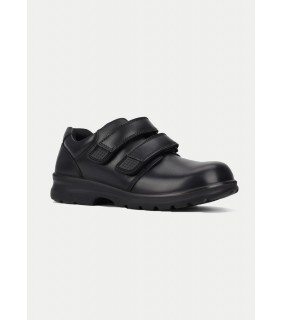 Clarks Kids League Velcro Shoes - Black