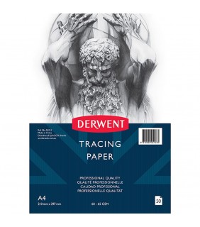 Derwent TRACING PAPER PAD 60-65GSM A4 PAD 50 SHEET