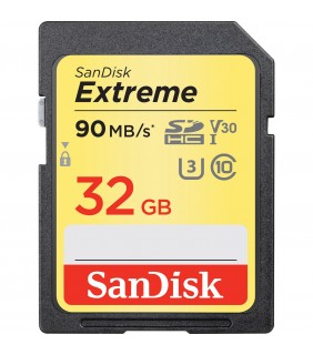 SanDisk Extreme SDHC 32GB 90MB/s Read 40MB/s Write