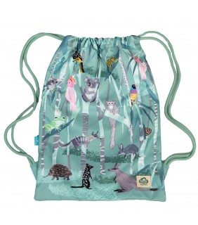 Spencil Habitat Big Drawstring Bag - Threatened Aussies