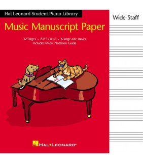 Hal Leonard HLSPL Manuscript Wide Staff Re