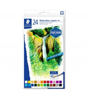 Staedtler watercolour crayons box of 24 assorted colours
