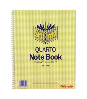 Spirax Notebook # 593