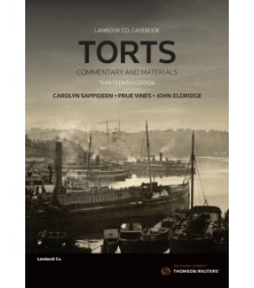 Lawbook Co., AUSTRALIA ebook Torts: Commentary and Materials