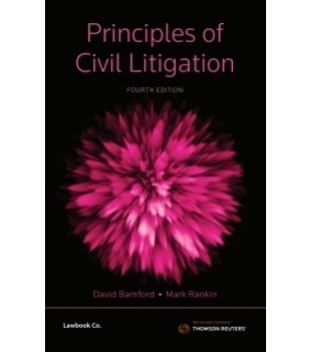 Lawbook Co., AUSTRALIA ebook Principles of Civil Litigation