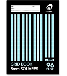 Australian Office Grid Book 5mm 96p 225 x 175mm