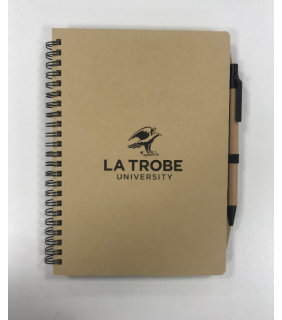 LTU A5 Hardcover Recycled NoteBook w/ pen 140pg