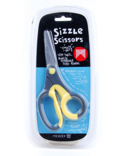 Scissors Micador 150mm Soft Touch Yellow Handle  Rounded - Right Handed