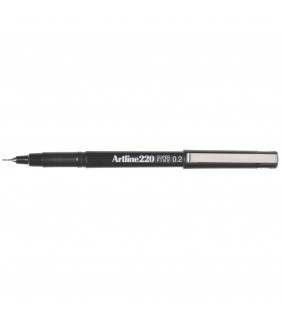 Pen Fineline 0.2mm Artline 220 Black Single