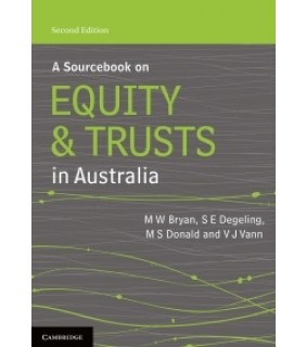Cambridge University Press ebook A Sourcebook on Equity and Trusts in Australia