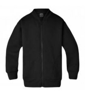 LWR Jacket Fleece w Zip Black