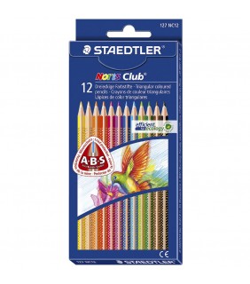 Staedtler Noris Club Triangular Coloured Pencils Assorted 12s
