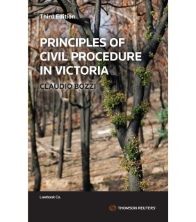 Thomson Reuters eBook Principles of Civil Procedure in VIC