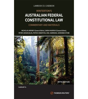 Thomson Reuters eBook Winterton's Australian Federal Constitutional Law: Com