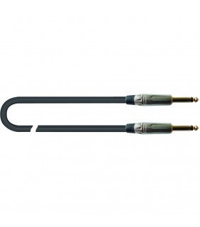 Quik Lok JUST JJ 6 SL Instrument cable - Black - 6.0m (Mono 6.3mm jac