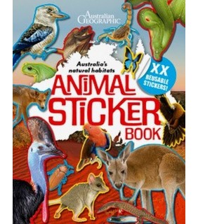 Australian Geographic Australia's Natural Habitats Animal Sticker Book