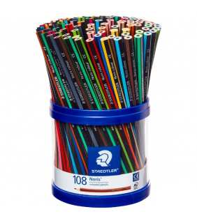 Staedtler Noris colour coloured pencils - assorted cup of 108