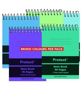 Protext 96pg PP Pocket Note Book (Mix)