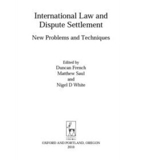 HART PUBLISHING ebook International Law and Dispute Settlement