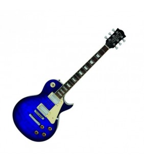 EKO Guitar Electric VL-480 See Thru Blue Quilted