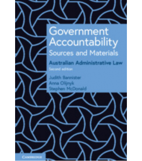 Cambridge University Press Government Accountability 2E: Sources and Materials