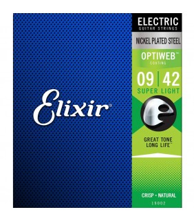 Elixir ELECTRIC Optiweb 9-42 3pk Super LIght