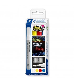 Staedtler chalk marker 344 - assorted pack of 4