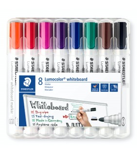 Staedtler Whiteboard Marker Bullet Point Wallet 8