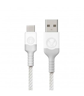 Bonelk USB to USB-C Cable, Long-Life Series 1.2 m (White/Gre