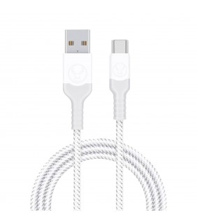 Bonelk USB to USB-C Cable, Long-Life Series 2 m (White/Grey)