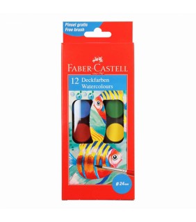 Faber-Castell Watercolour Paint Tablets 12