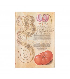 Paperblanks Mira Botanica, Lily & Tomato, Midi Lined Flexi