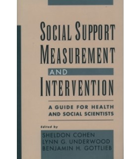 Oxford University Press UK ebook RENTAL 1YR Social Support Measurement and Intervention