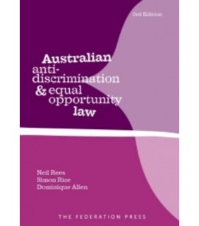 The Federation Press ebook Australian Anti-Discrimination and Equal Opportunity L